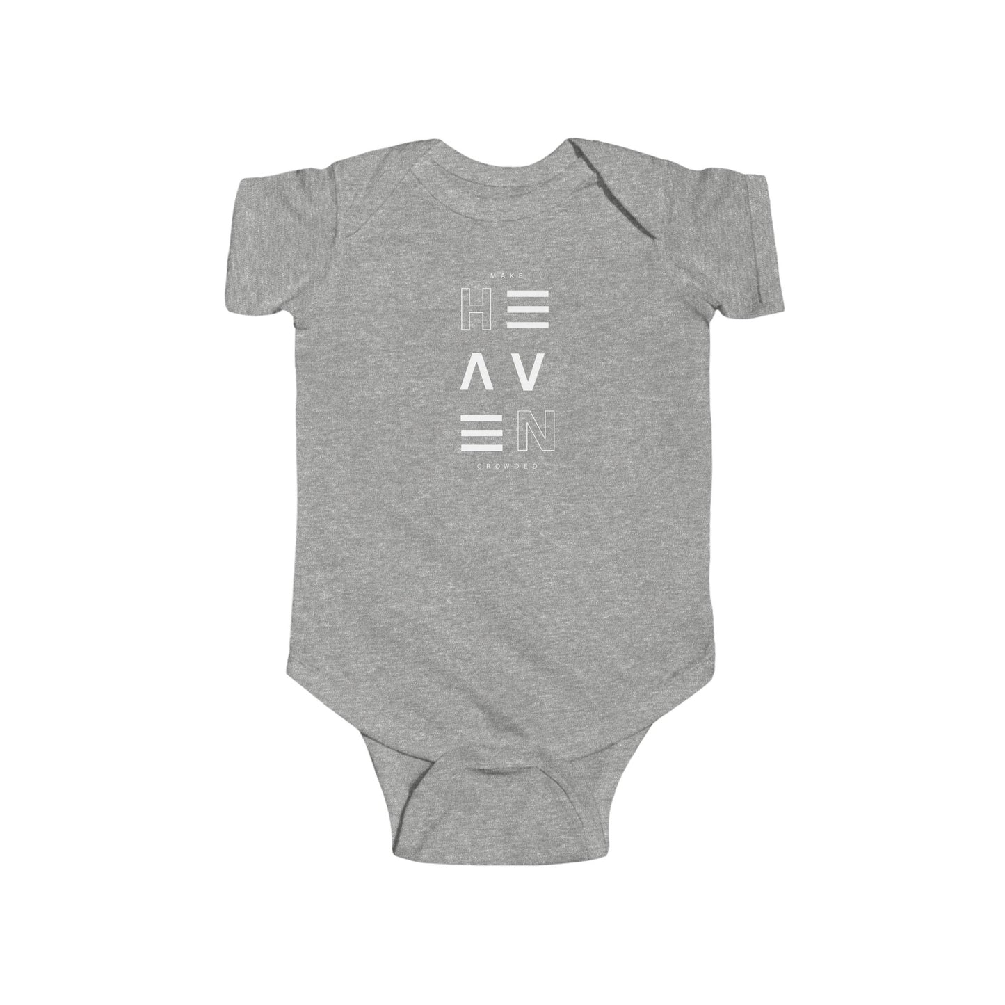 Make Heaven Crowded Baby Onesie - Perfect for Newborns