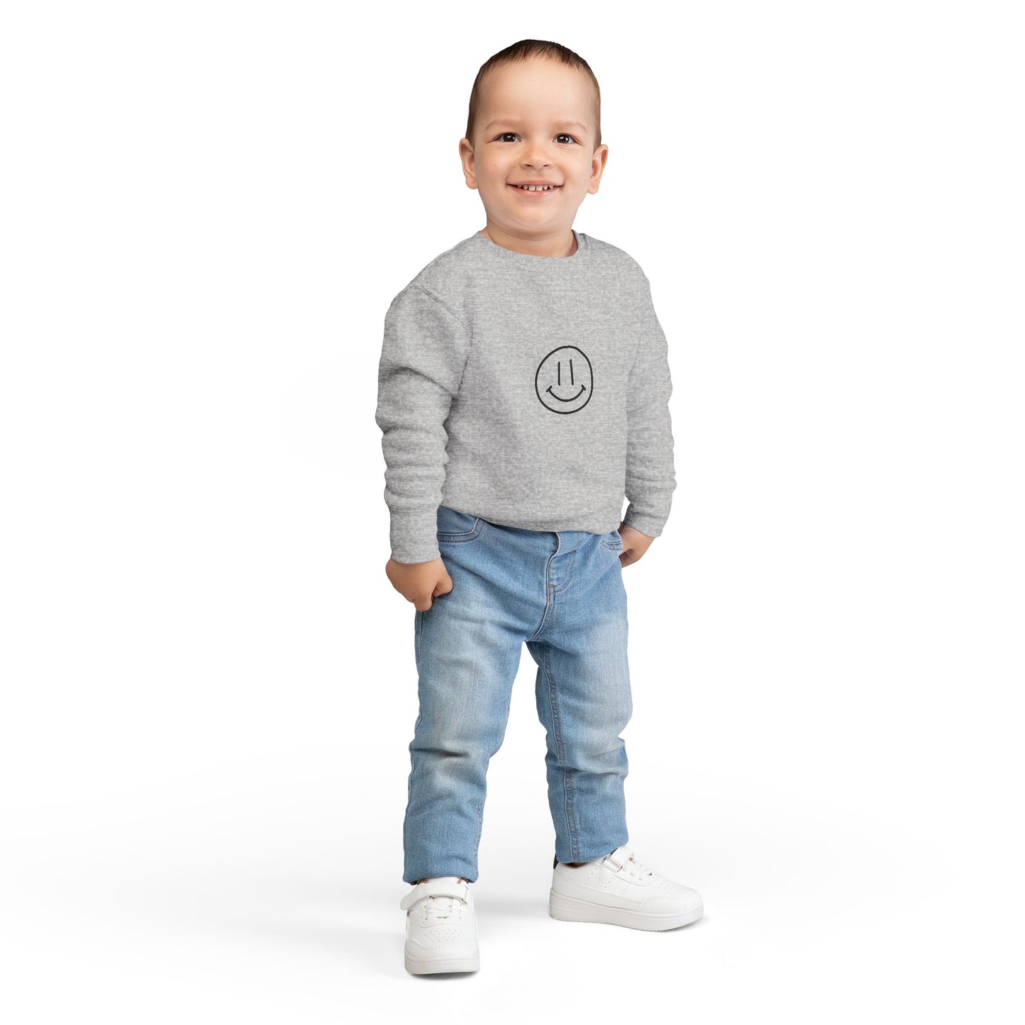 Toddler Sweatshirt - Smile Jesus Loves You