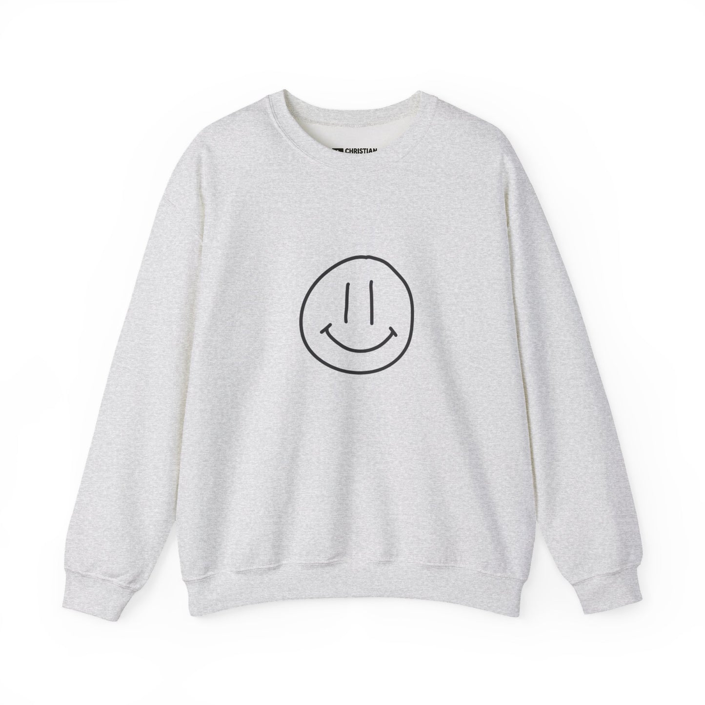 Smile Jesus Loves You Christian Sweatshirt – Faith-Based Inspirational Crewneck